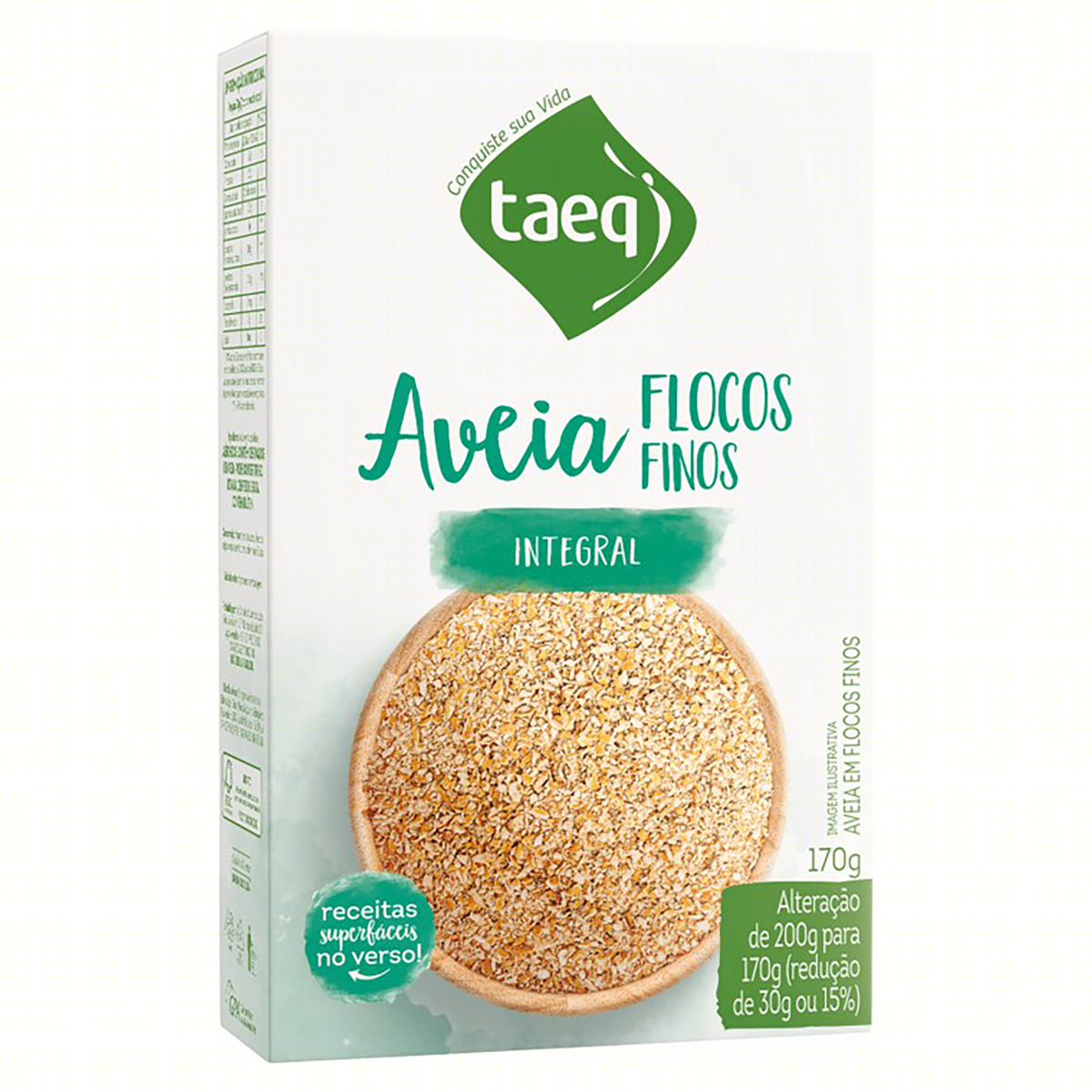 Aveia em Flocos Finos Taeq Caixa 170g