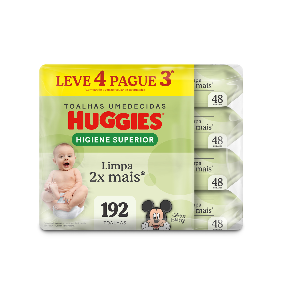 Lenço Umedecido Huggies Max Clean  - Leve Mais por Menos