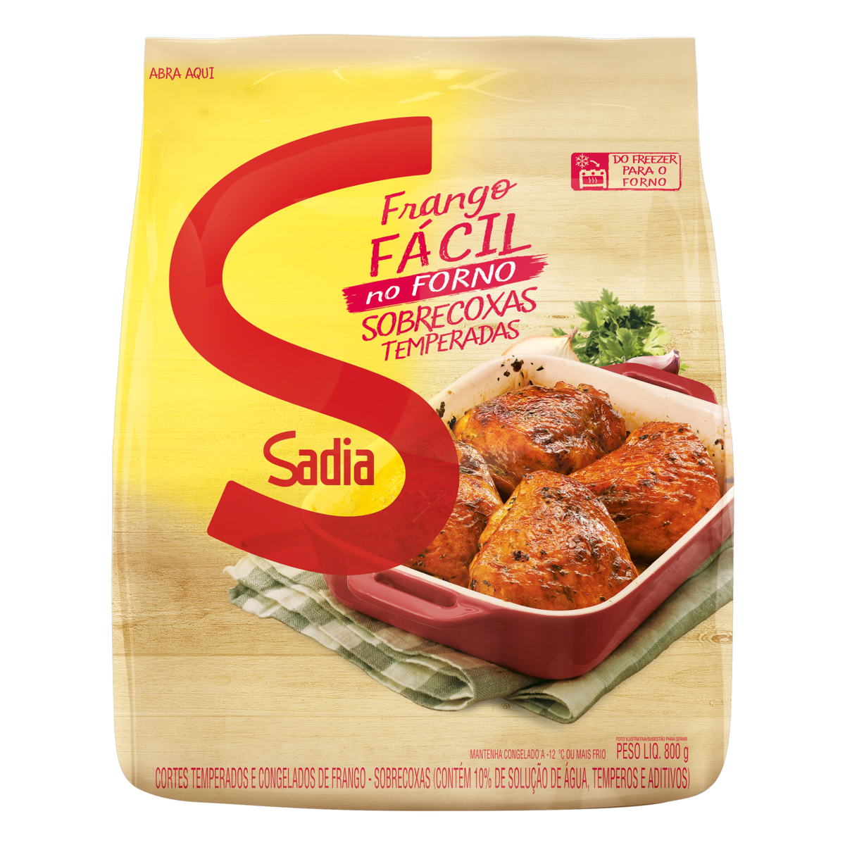 Sobrecoxa Fgo Temp Facil Sadia 800g