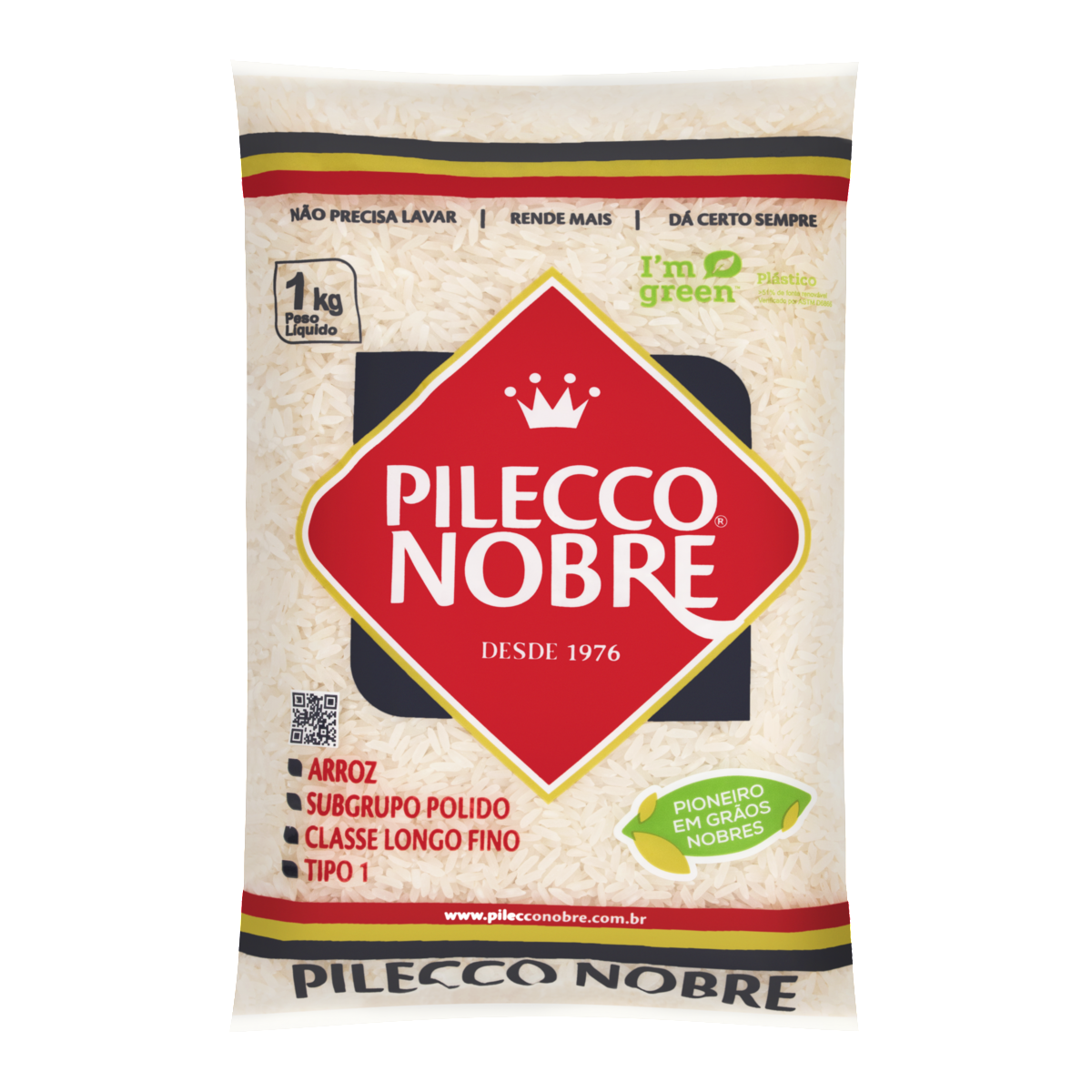 Arroz Polido Tipo 1 Pilecco Nobre Pacote 1kg