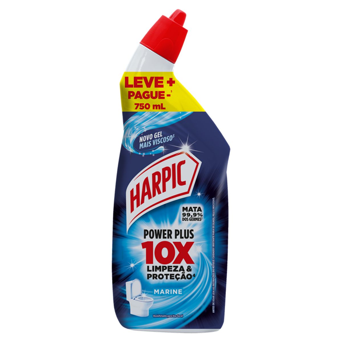 Desinfetante Uso Geral Marine Harpic Power Plus Squeeze 750ml Leve Mais Pague Menos