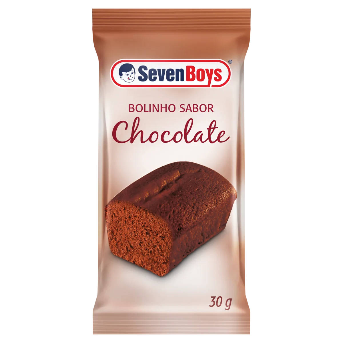 Bolinho Chocolate Seven Boys Pacote 30g