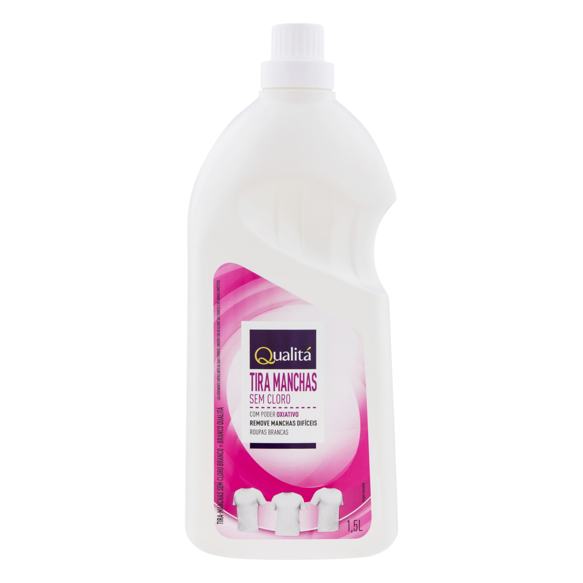Tira-Manchas Líquido Roupas Brancas Qualitá Frasco 1,5l