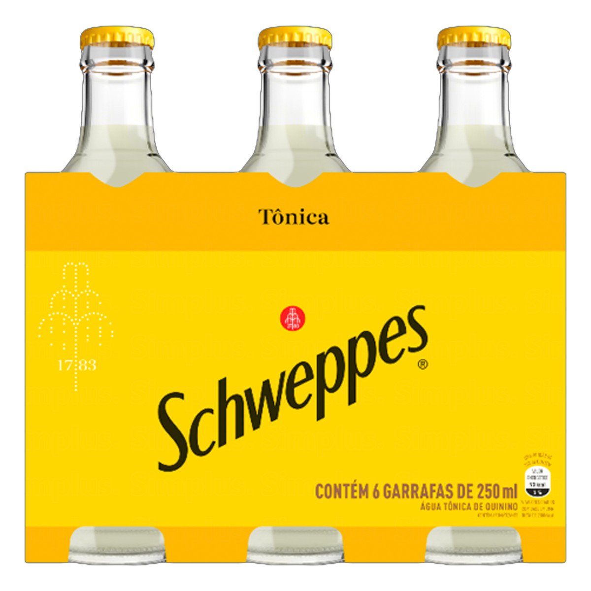 Água Tônica Schweppes Garrafa 250ml