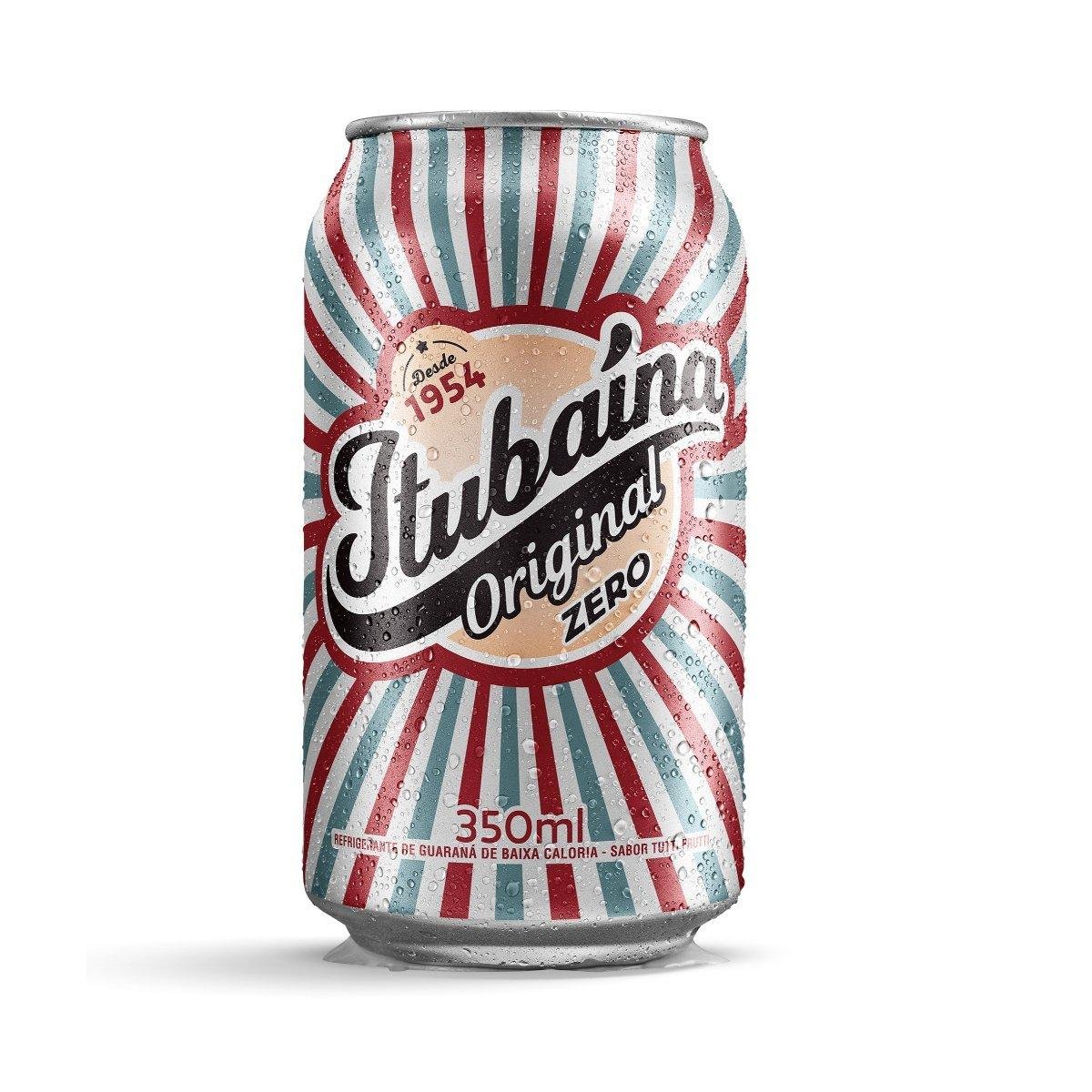 Refrigerante ITUBAÍNA Zero Retrô Sabor Tutti Frutti Lata 350ml