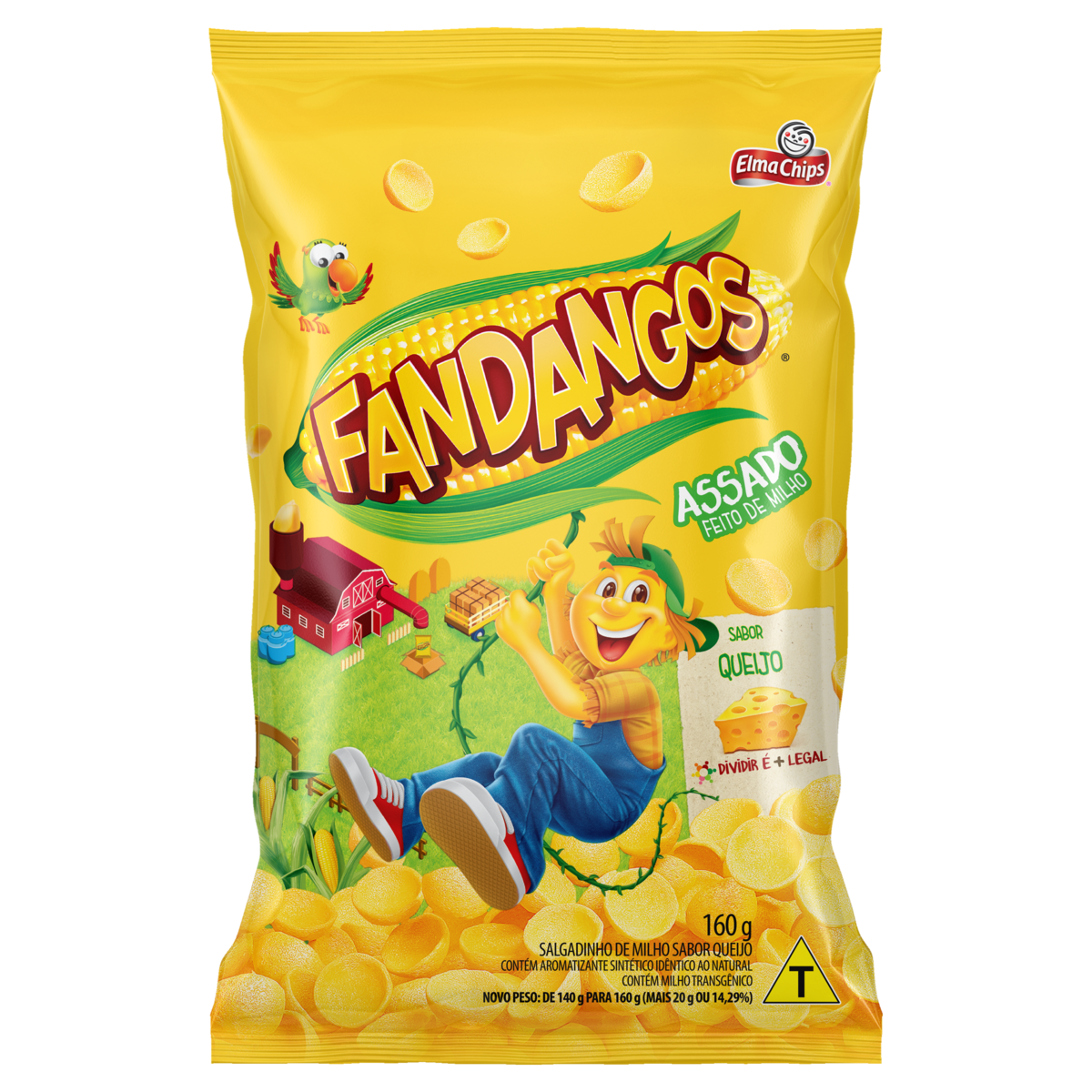 Salgadinho de Milho Queijo Elma Chips Fandangos Pacote 160g