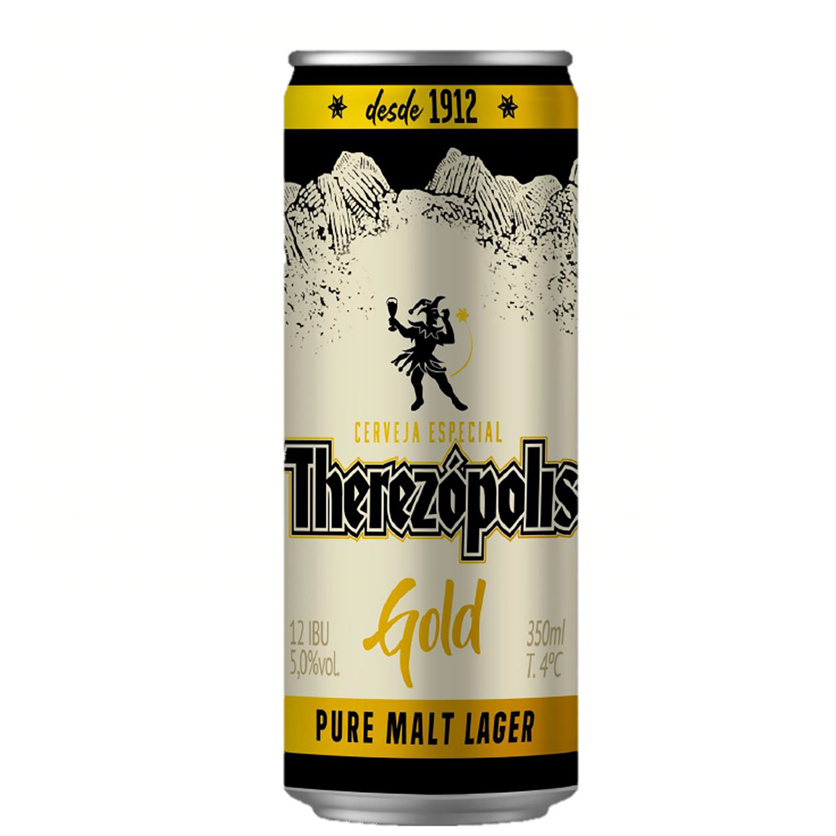 Cerveja Lager Puro Malte Gold Therezópolis Lata 350ml