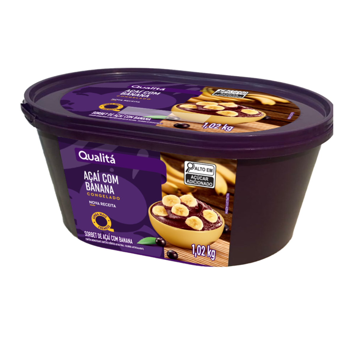 Açaí com Banana Qualitá 1,020Kg