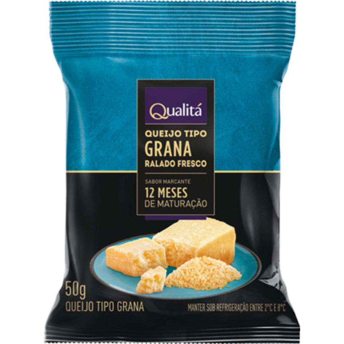 Queijo Tipo Grana Ralado Qualitá Pacote 50g