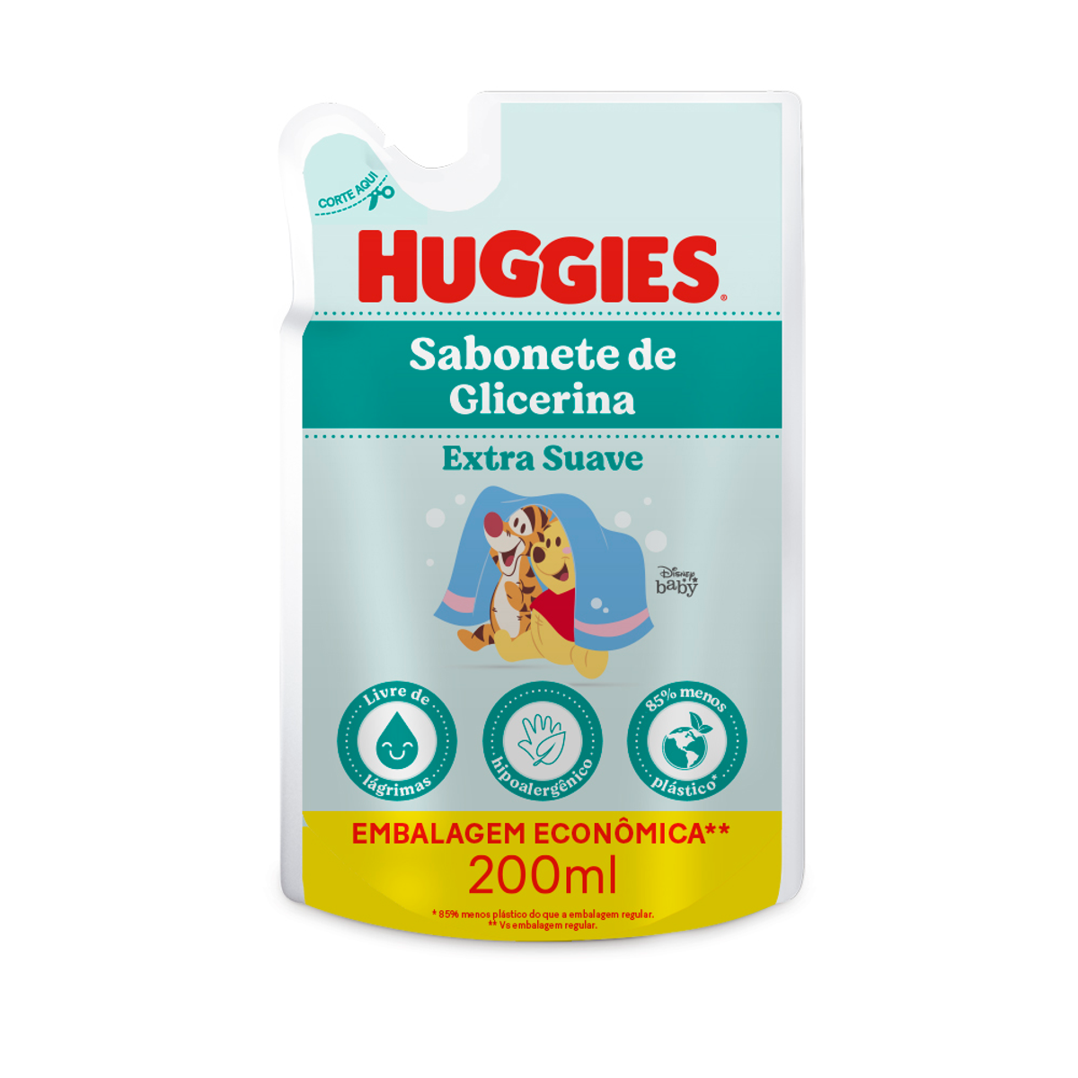 Sabonete Refil Huggies Extra Suave - 200 ml
