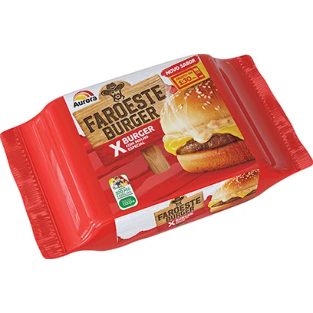 Lanche Faroeste Burger-X Aurora 145G