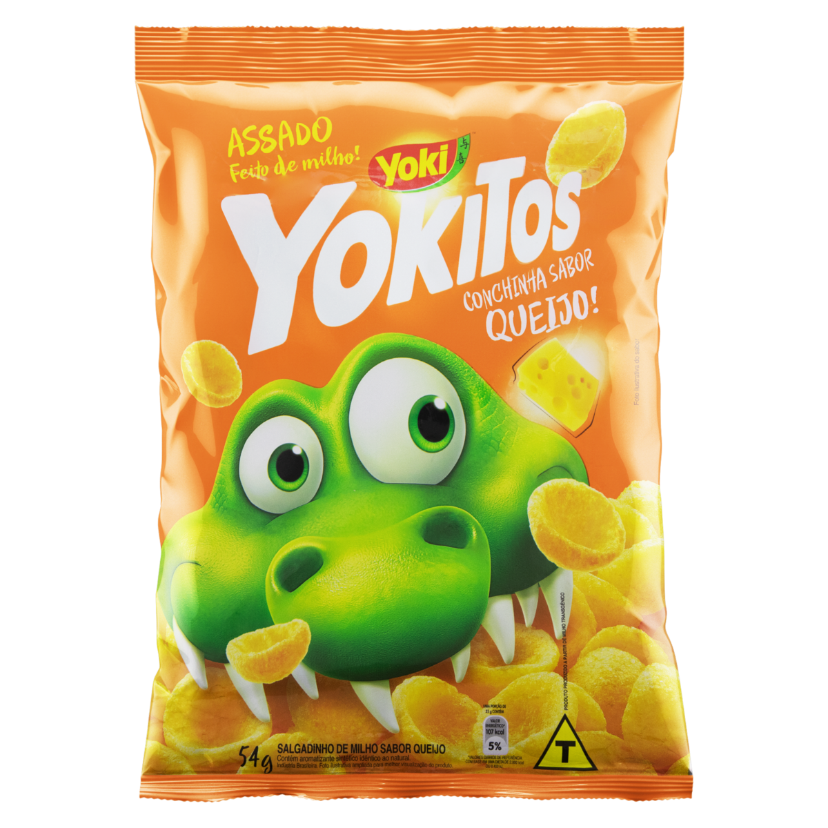 Salgadinho de Milho Sabor Queijo YOKITOS Pacote 45g