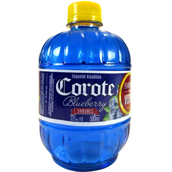 Coquetel Alcoólico Blueberry Corote Garrafa 500ml