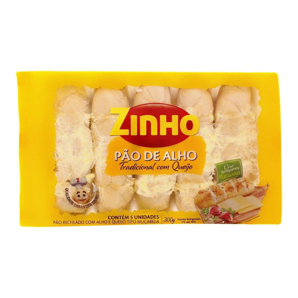 Pão de Alho Baguete Recheio Queijo Zinho Pacote 300g