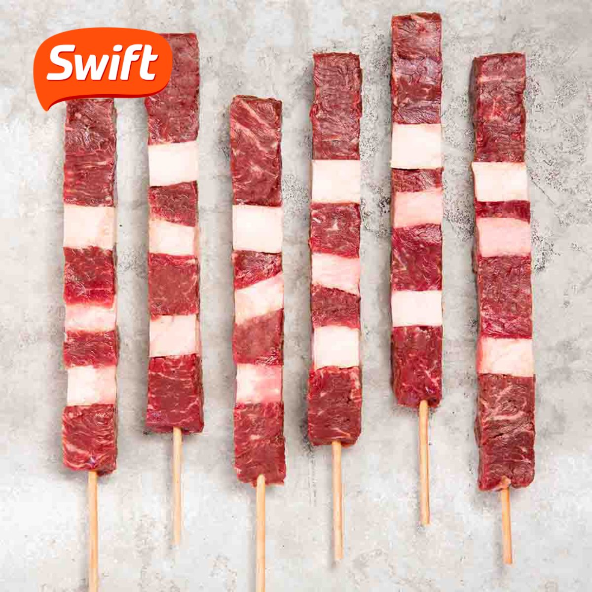 Espetinho Bovino Com Bacon SWIFT 900g