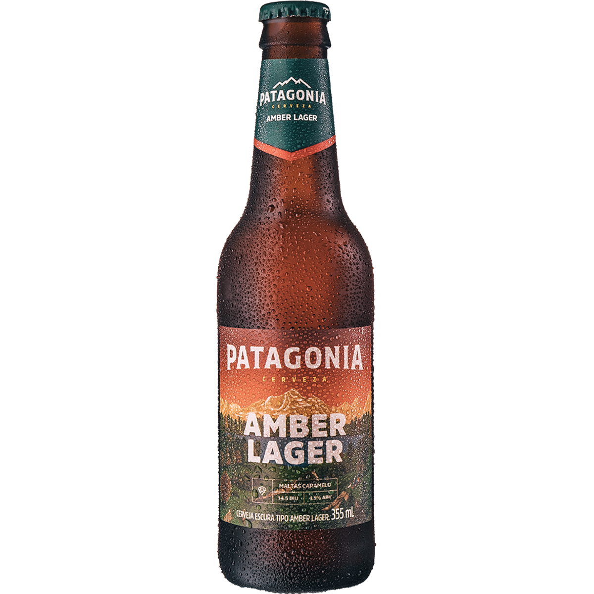 Cerveja Amber Lager Patagonia Garrafa 355ml