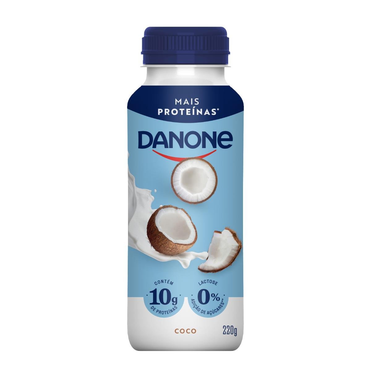 Iogurte Desnatado Coco Zero Lactose Danone Frasco 220g