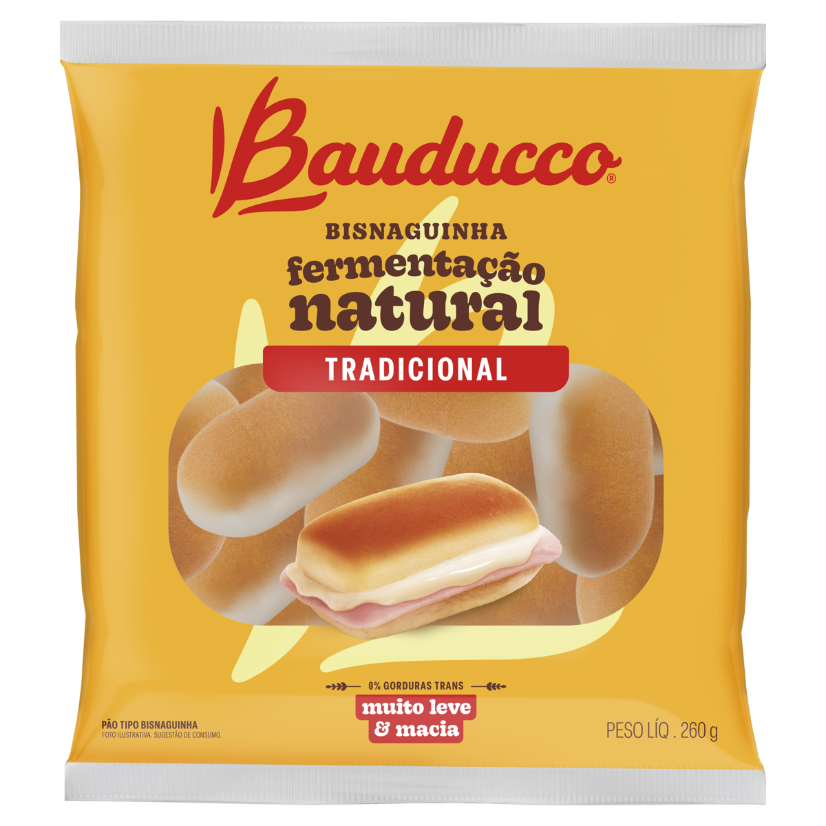 Pão Bisnaguinha Original Bauducco Pacote 260g