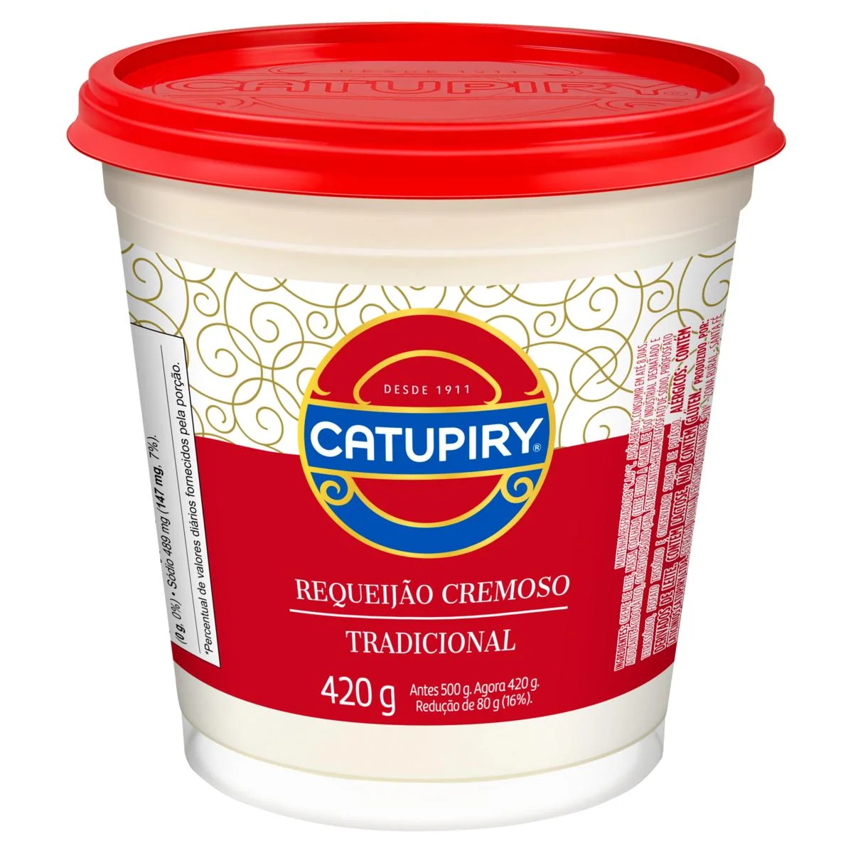 Requeijão Cremoso Tradicional Catupiry Pote 420g