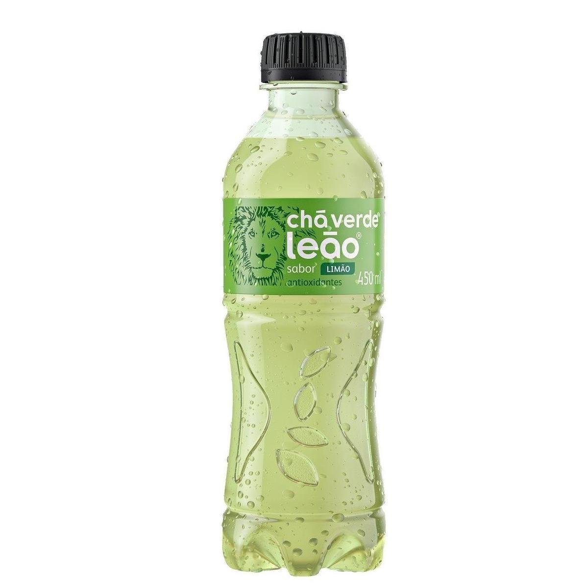 Chá Verde Limão Leão Garrafa 450ml