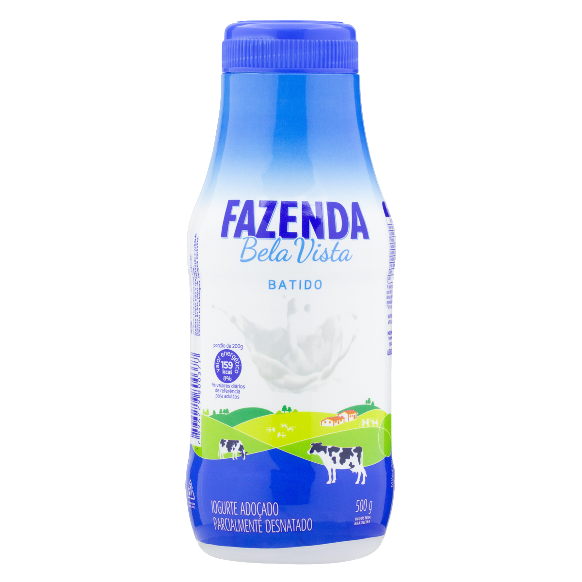 Iogurte Parcialmente Desnatado Fazenda Bela Vista Garrafa 500g
