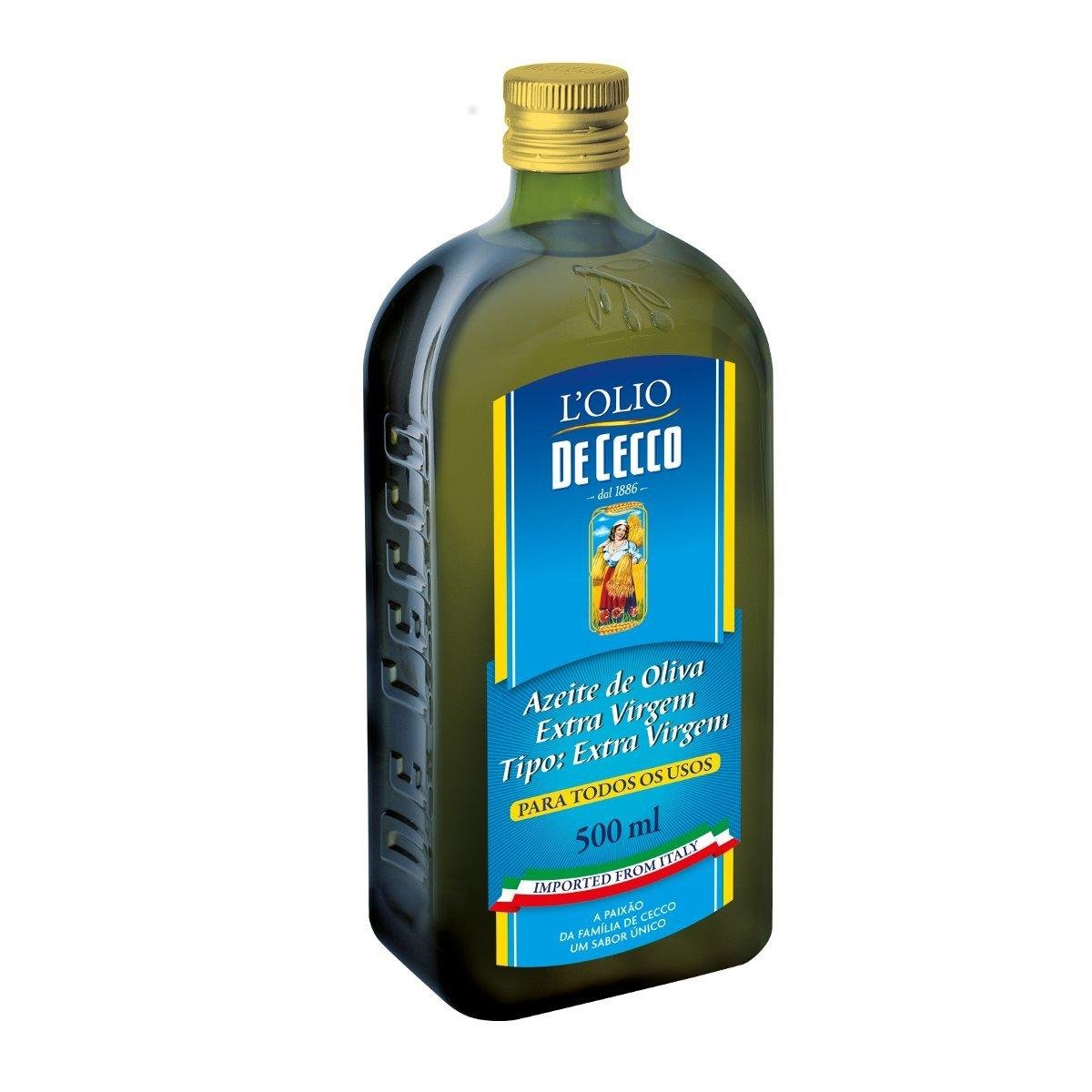 Azeite Italiano de Oliva Extra Virgem Clássico DE CECCO Vidro 500ml