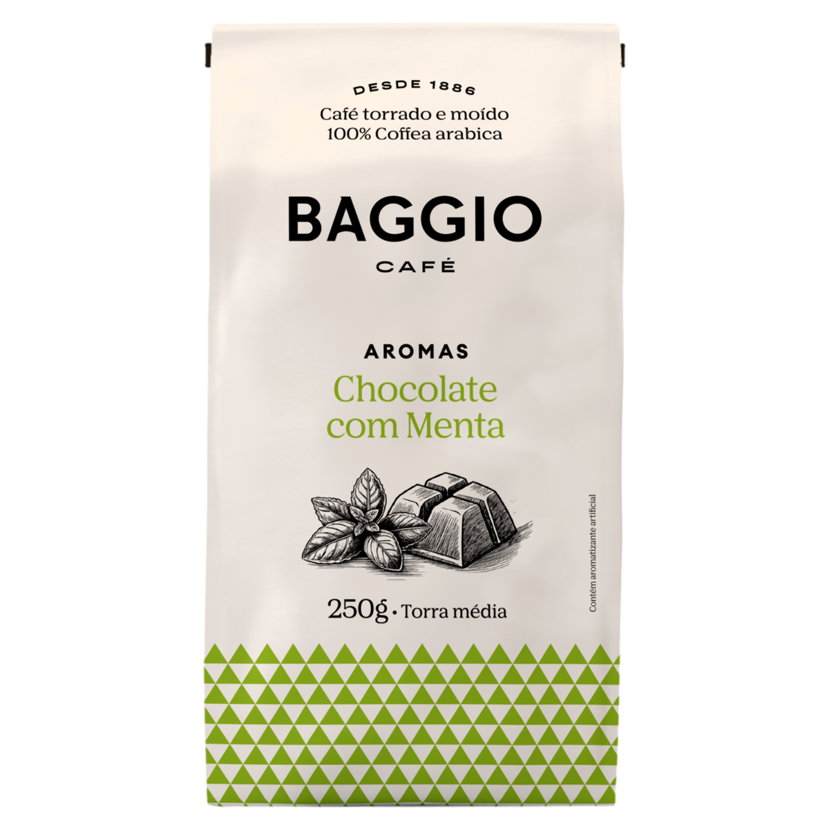 Café Torrado e Moído Chocolate com Menta Baggio Pacote 250g