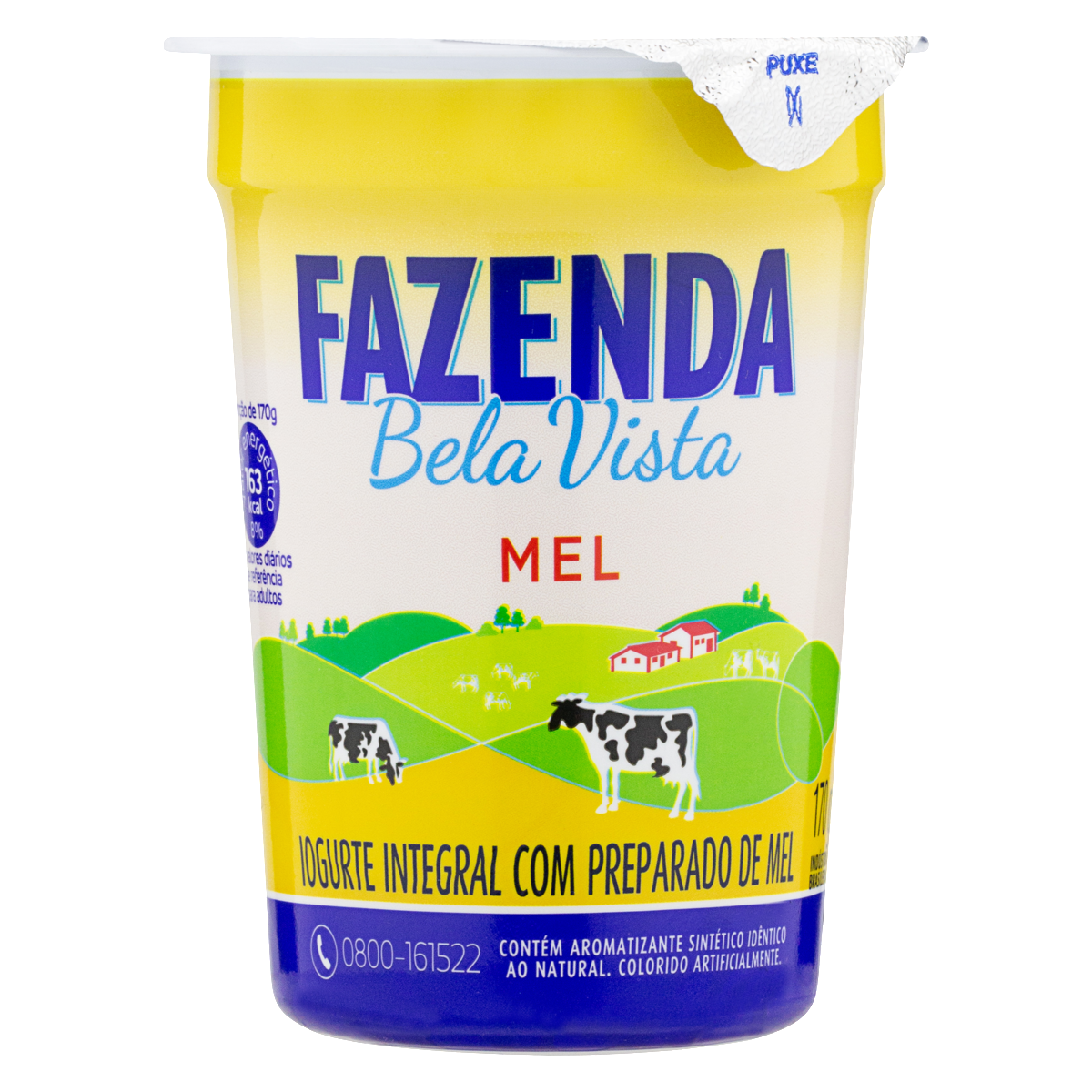 Iogurte Integral Mel Fazenda Bela Vista Copo 170g