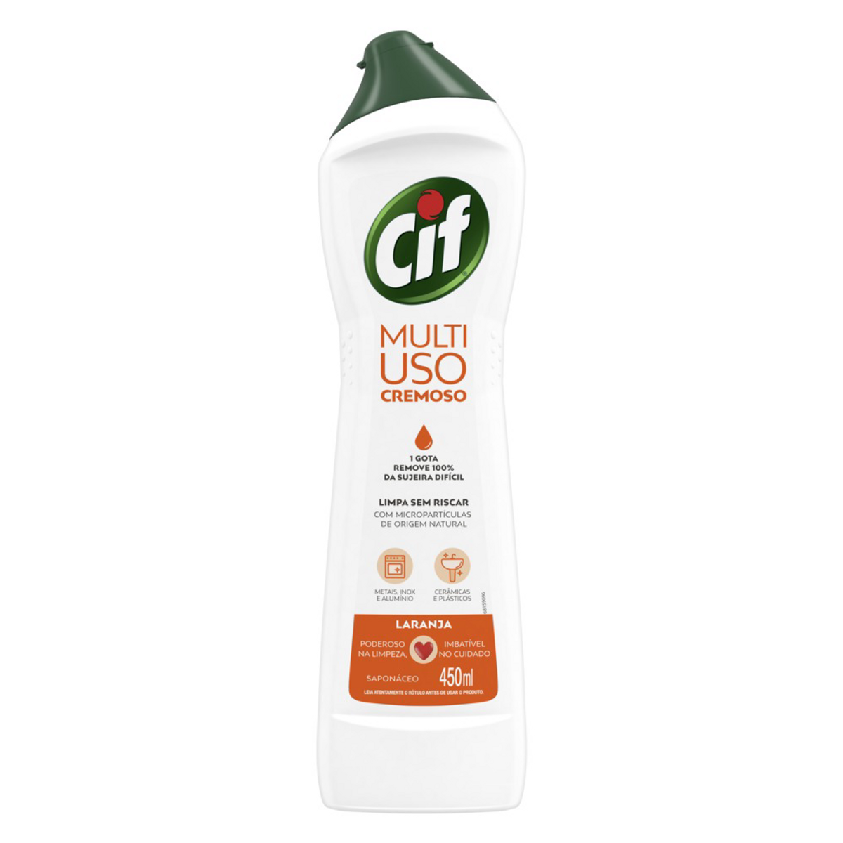 Saponáceo Cremoso Multiuso Laranja Cif Squeeze 450ml