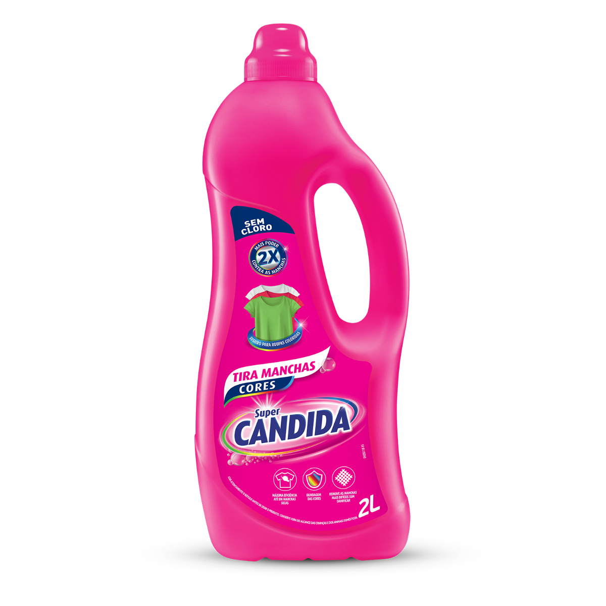 Tira-Manchas Líquido Roupas Coloridas Super Candida Cores Frasco 2l