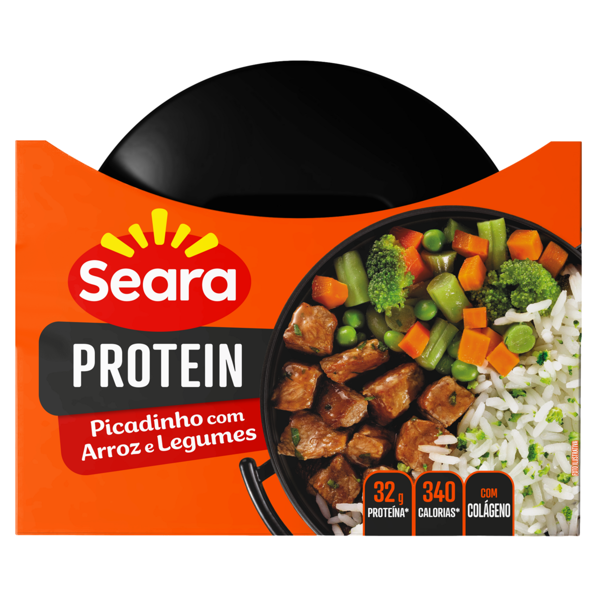Picadinho com Arroz e Legumes Seara Protein Pote 270g