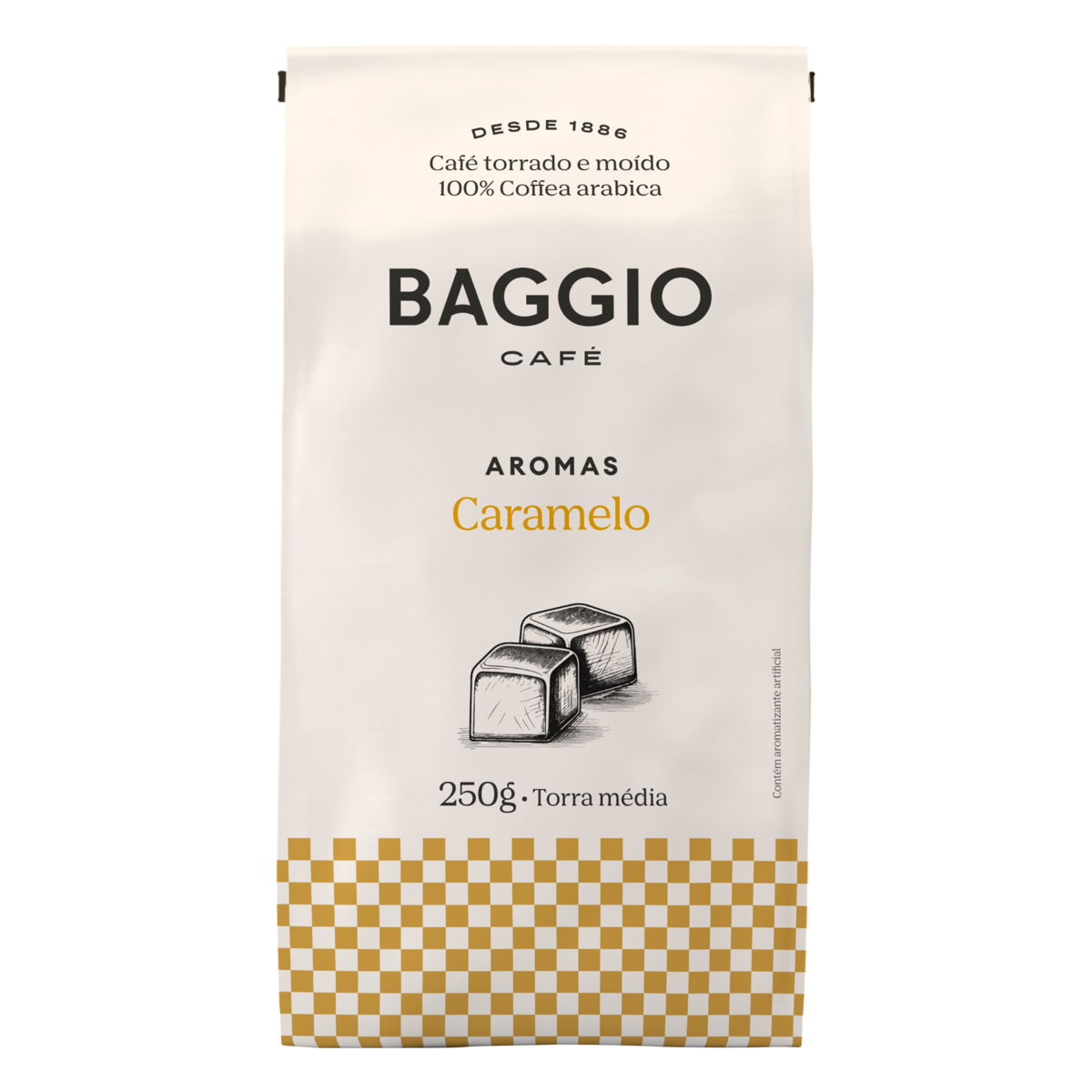 Café Torrado e Moído Caramelo Baggio Pacote 250g