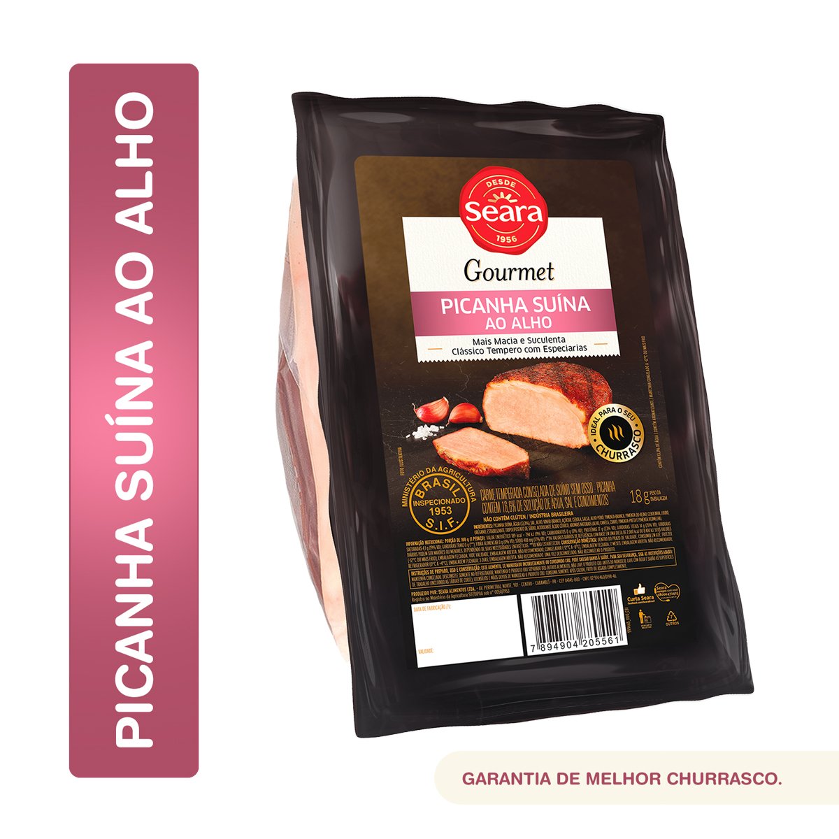 Picanha suína ao alho Seara Gourmet 800G
