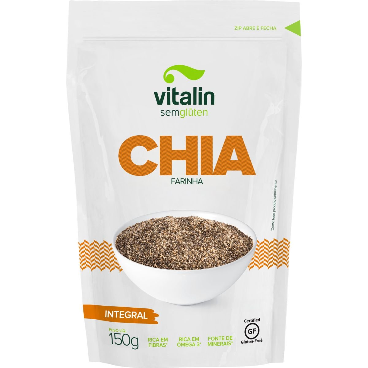 Farinha de Chia Integral Vitalin Pacote 150g