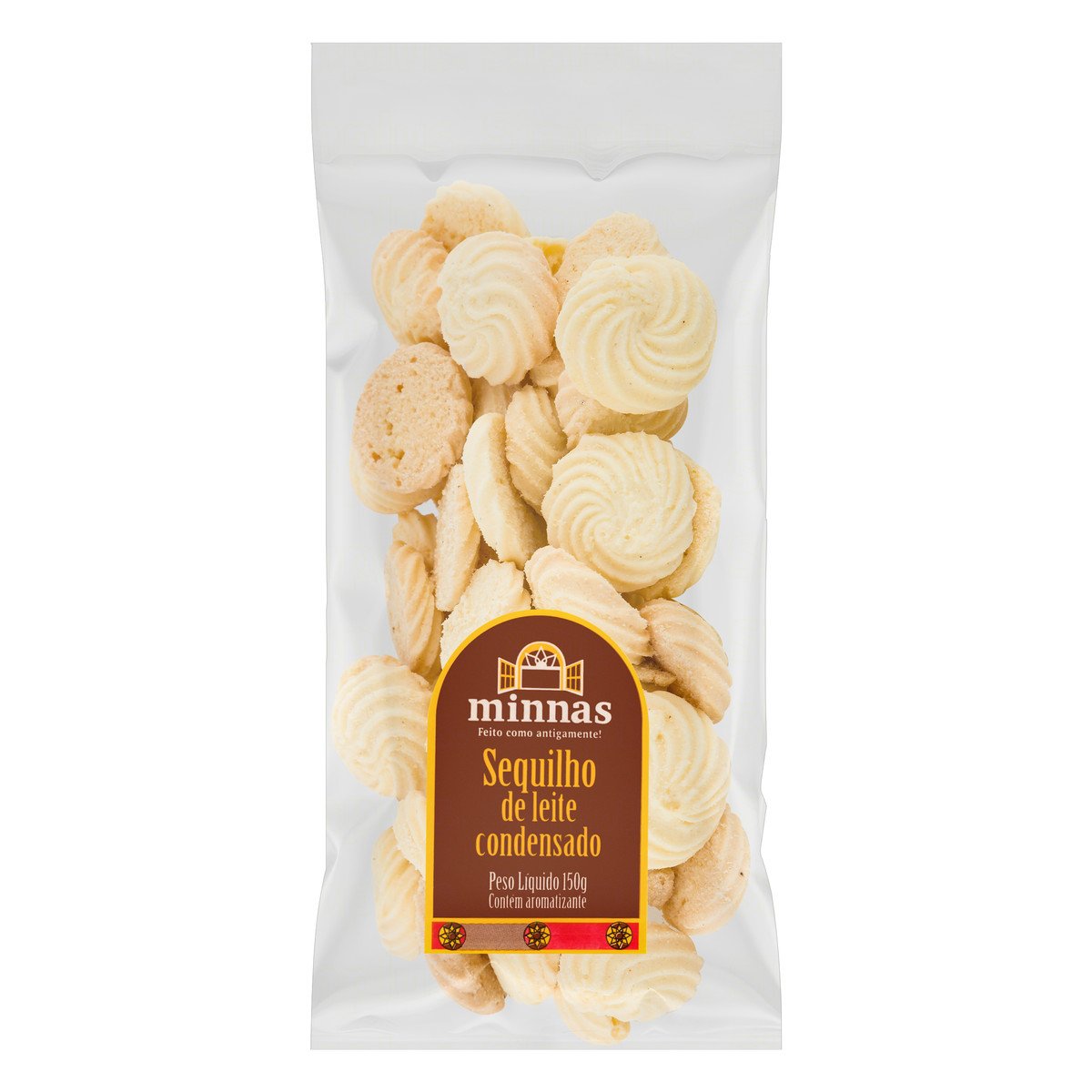Biscoito Sequilho Leite Condensado Minas Pacote 150g