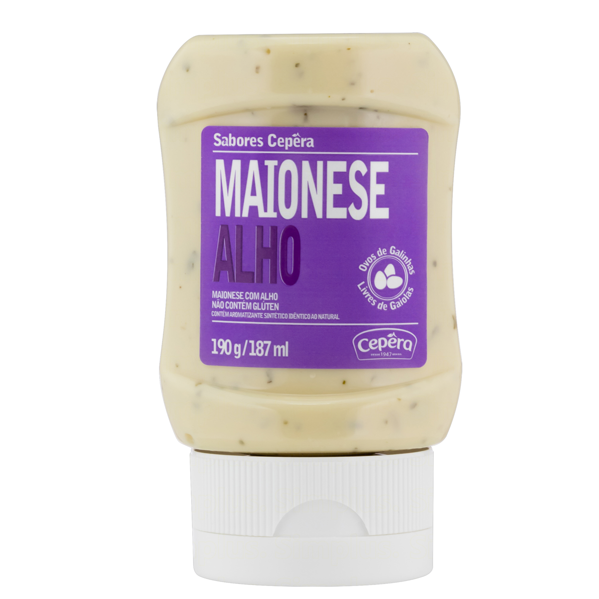Maionese Alho Sabores Cepêra Squeeze 190g