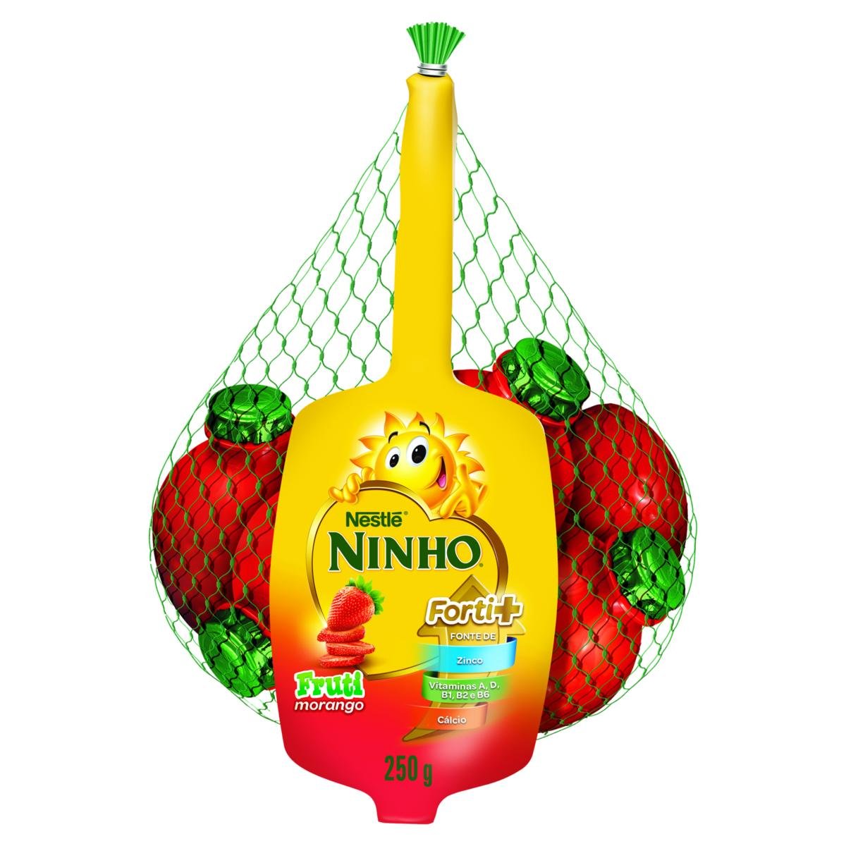Iogurte Parcialmente Desnatado Morango Ninho Fruti Forti+ 250g