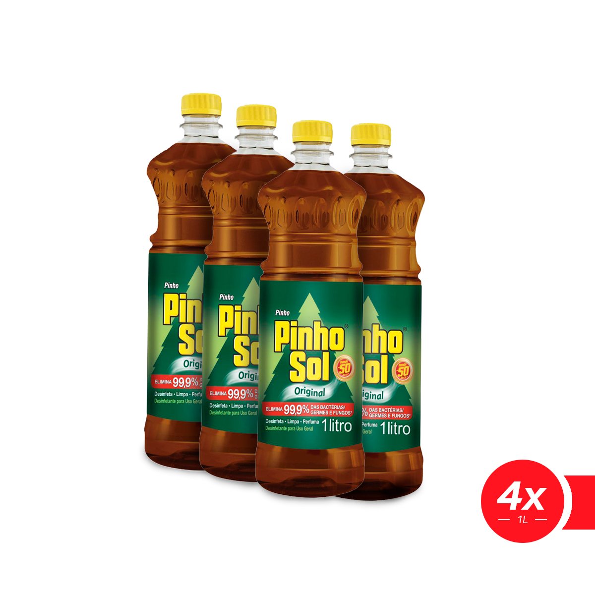 Desinfetante Pinho Sol Original 1L - Leve 4 pague 3