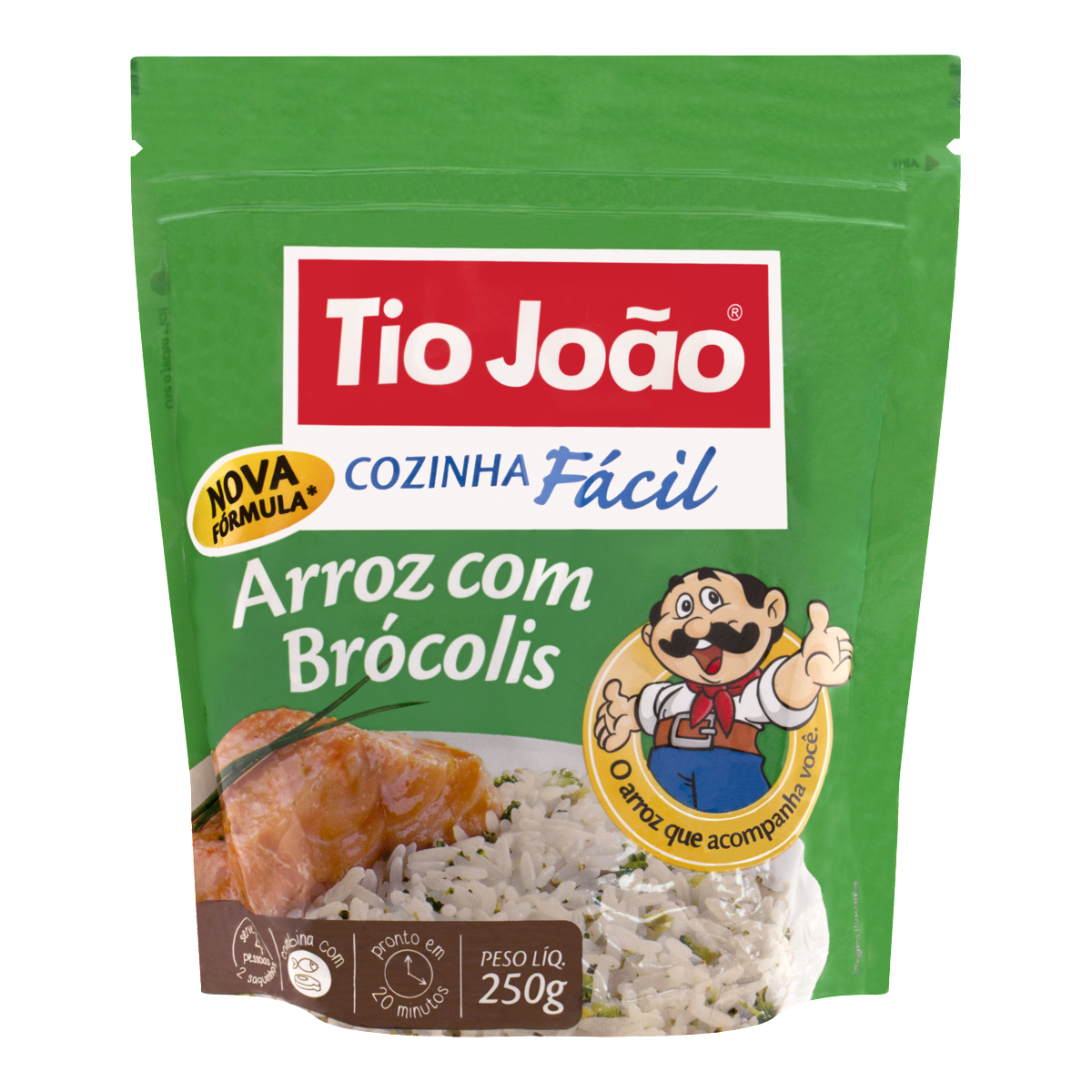 Risoto com Brócolis Cozinha Fácil TIO JOÃO Pacote 250g