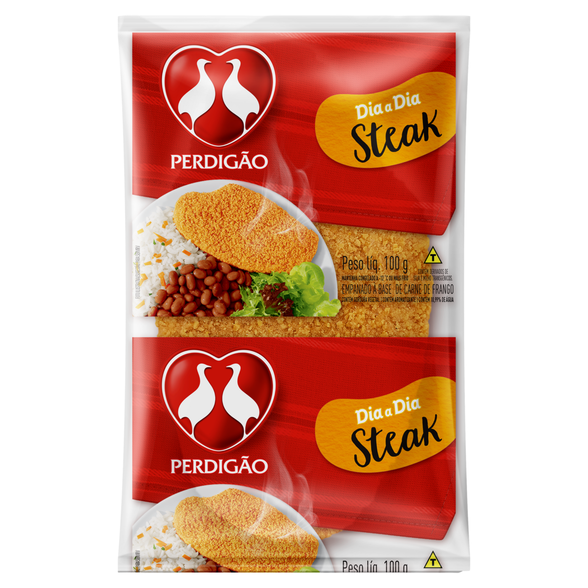 Empanado de Frango Steak Perdigão Dia a Dia Pacote 100g