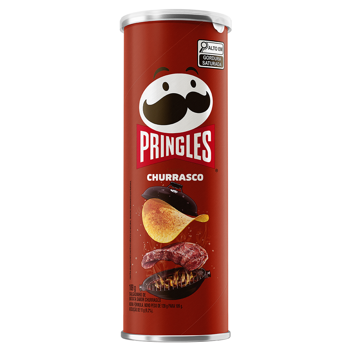 Salgadinho de Batata Churrasco Pringles Tubo 109g