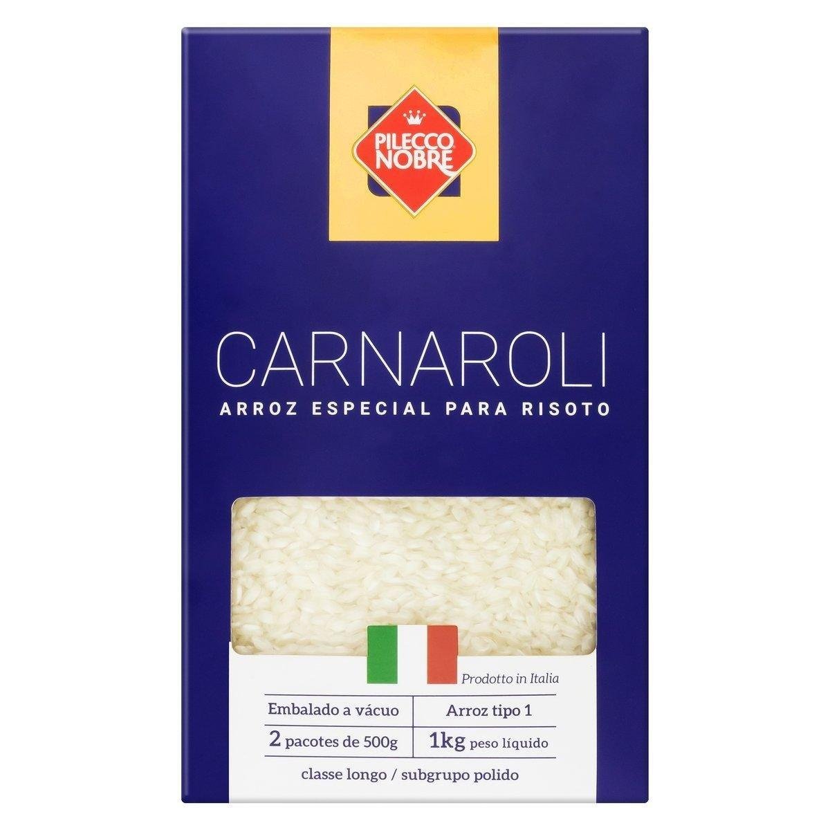 Arroz Carnaroli Tipo 1 Pilecco Nobre Caixa 1kg