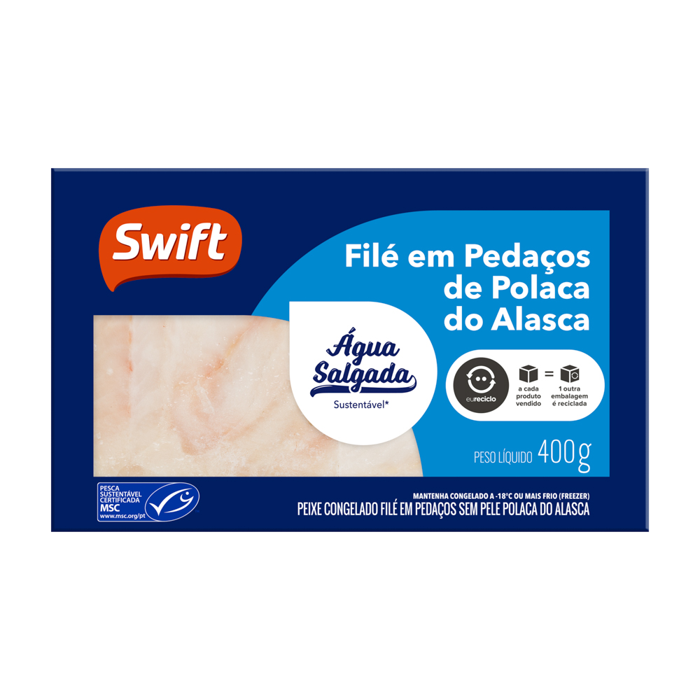 Filé de Polaca do Alasca Congelada Swift 500g