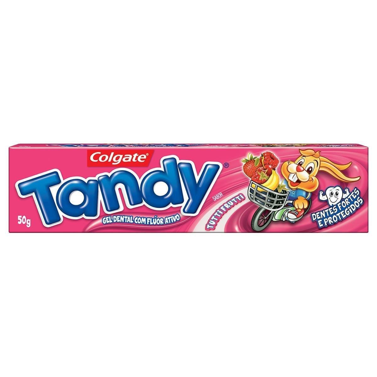 Gel Dental Infantil com Flúor Tutti Frutti Colgate Tandy Caixa 50g