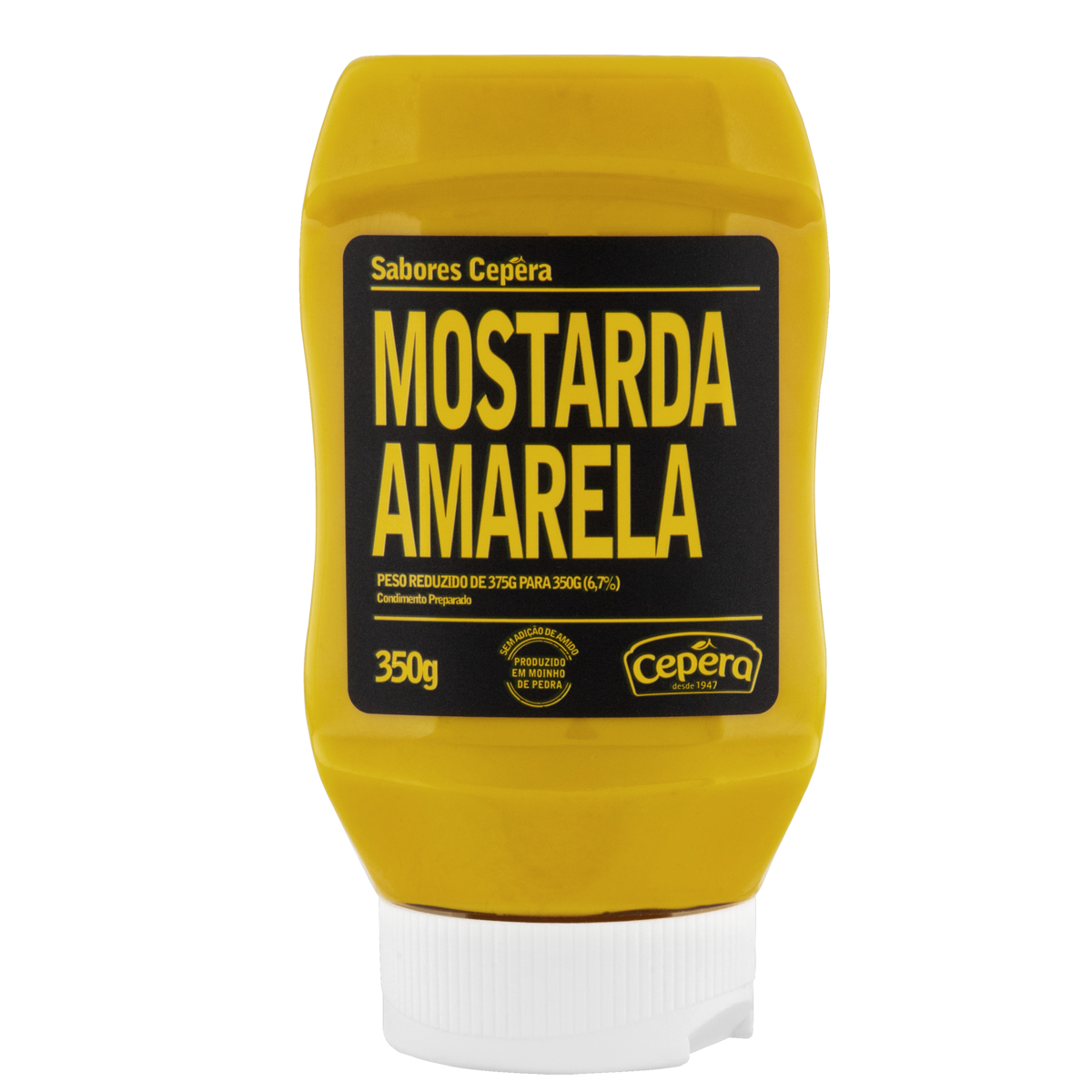 Mostarda Amarela Sabores Cepêra Squeeze 350g