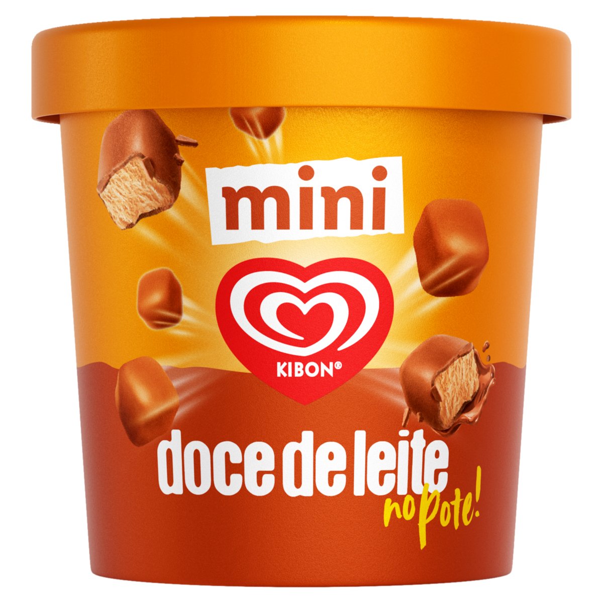 Mini Sorvete Doce de Leite Kibon Pote 184g