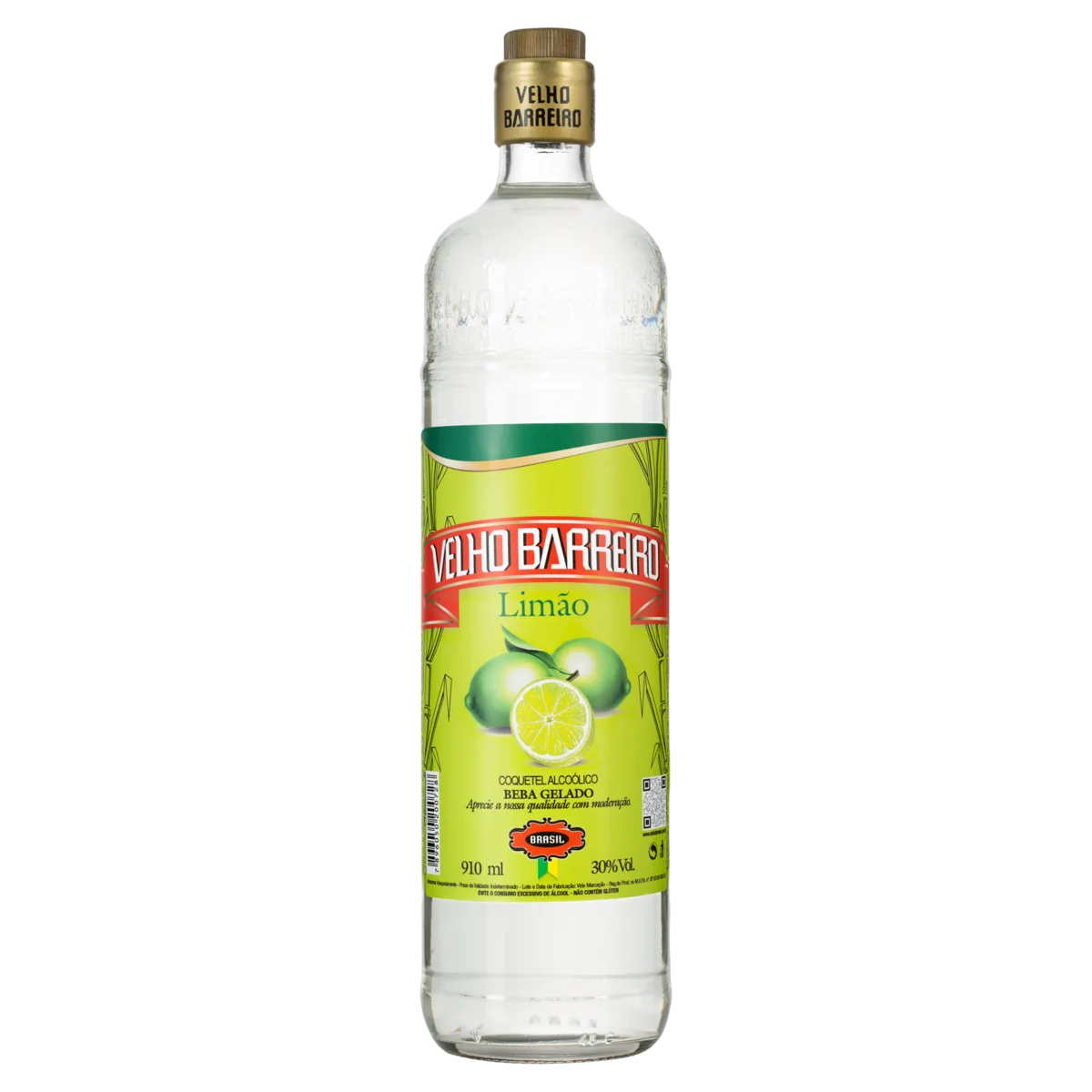 Coquetel Alcoólico Limão Velho Barreiro Garrafa 910ml