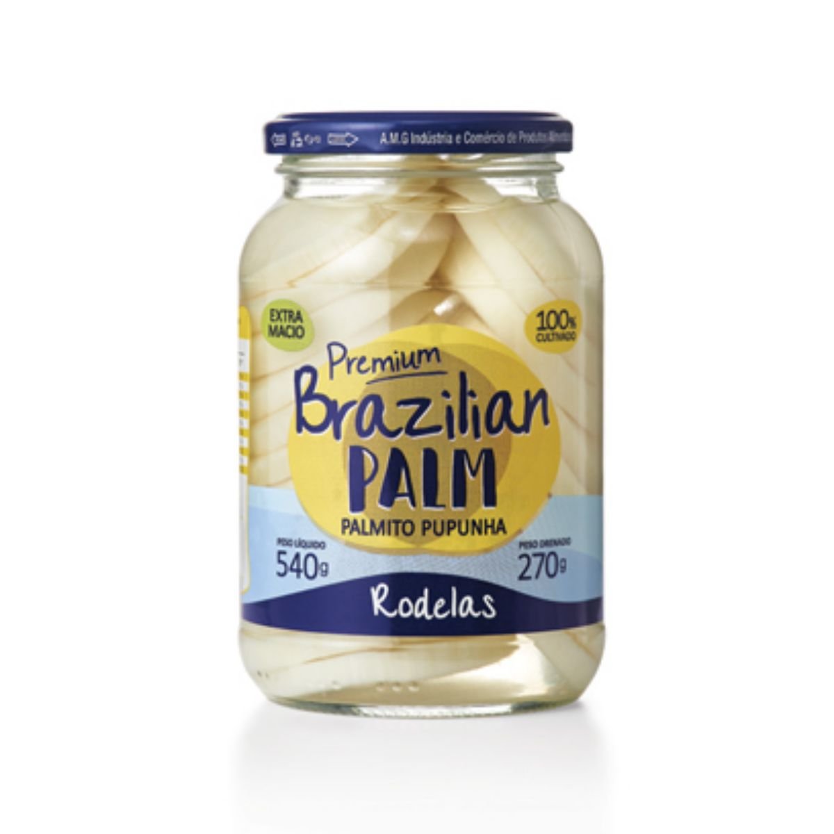 Palmito Pupunha em Rodelas Premium BRAZILIAN PALM 540g