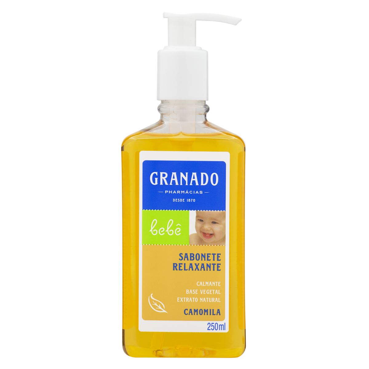 Sabonete Líquido Relaxante Camomila Granado Bebê Frasco 250ml