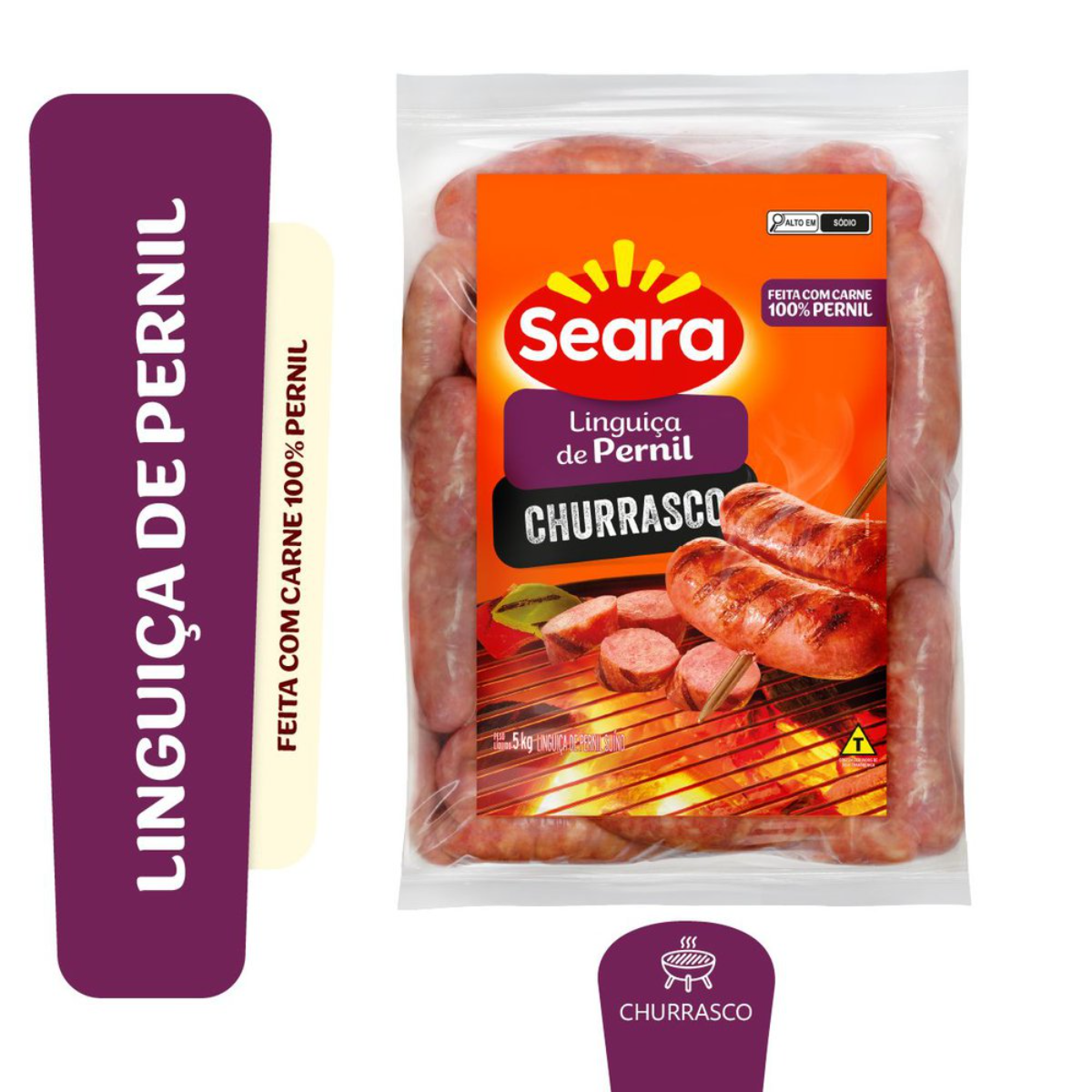 Linguiça de Pernil Churrasco SEARA a Granel 600g